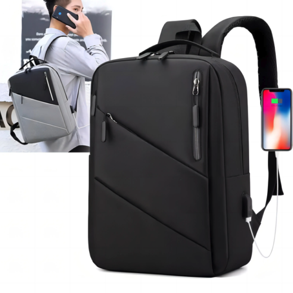 Laptop Backpack Diagonal Zip