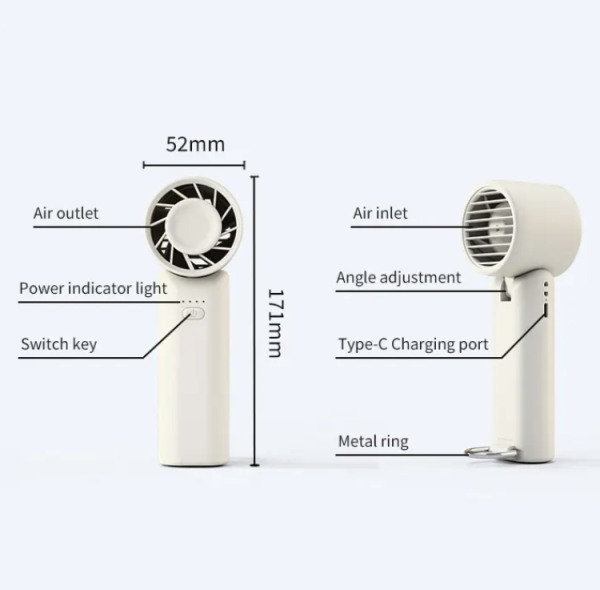 Handheld High Speed Turbo Fan with Adjustable Head